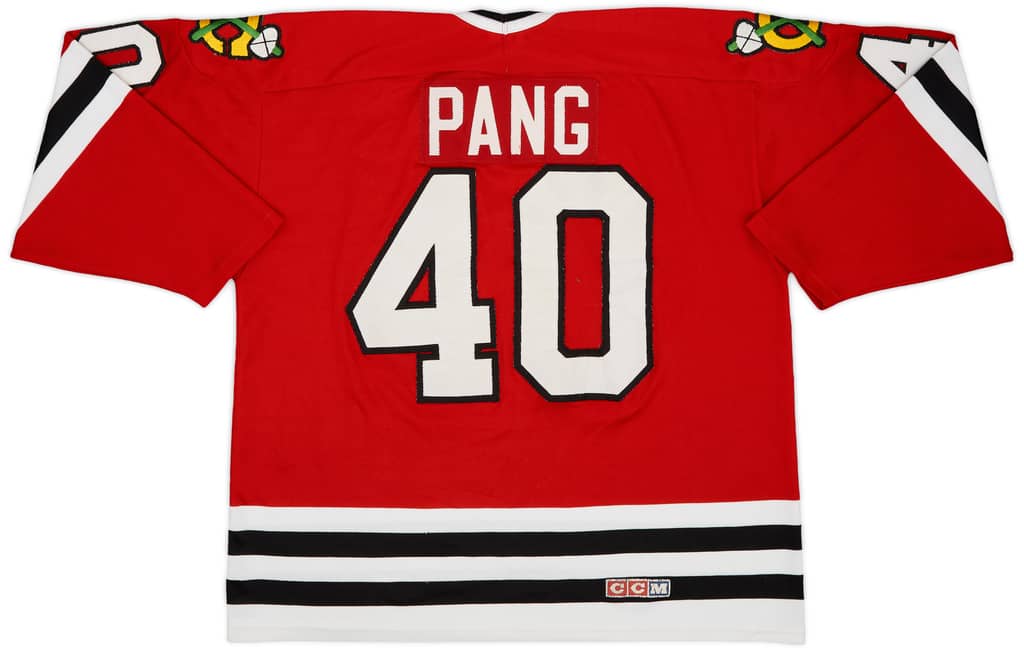 1987-89 Chicago Blackhawks Pang #40 CCM Away Jersey - 8/10 - (XL)