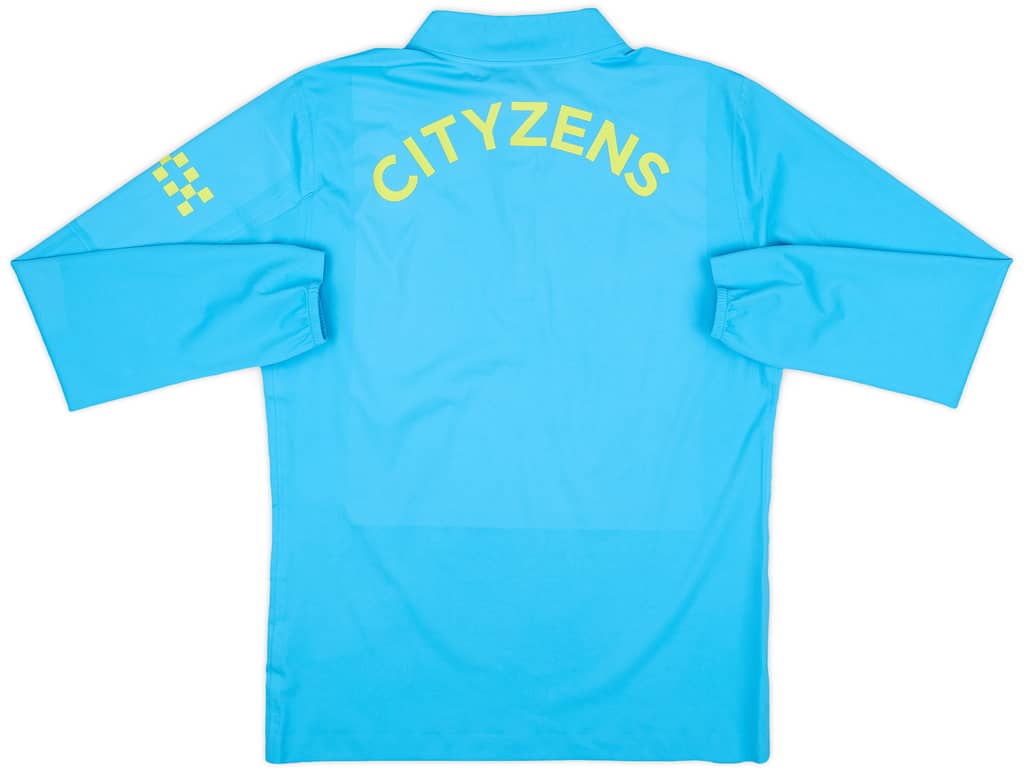 2024-25 Manchester City Player Issue 1/4 Zip Training Rain Top #10 (Grealish) - 9/10 - (M)