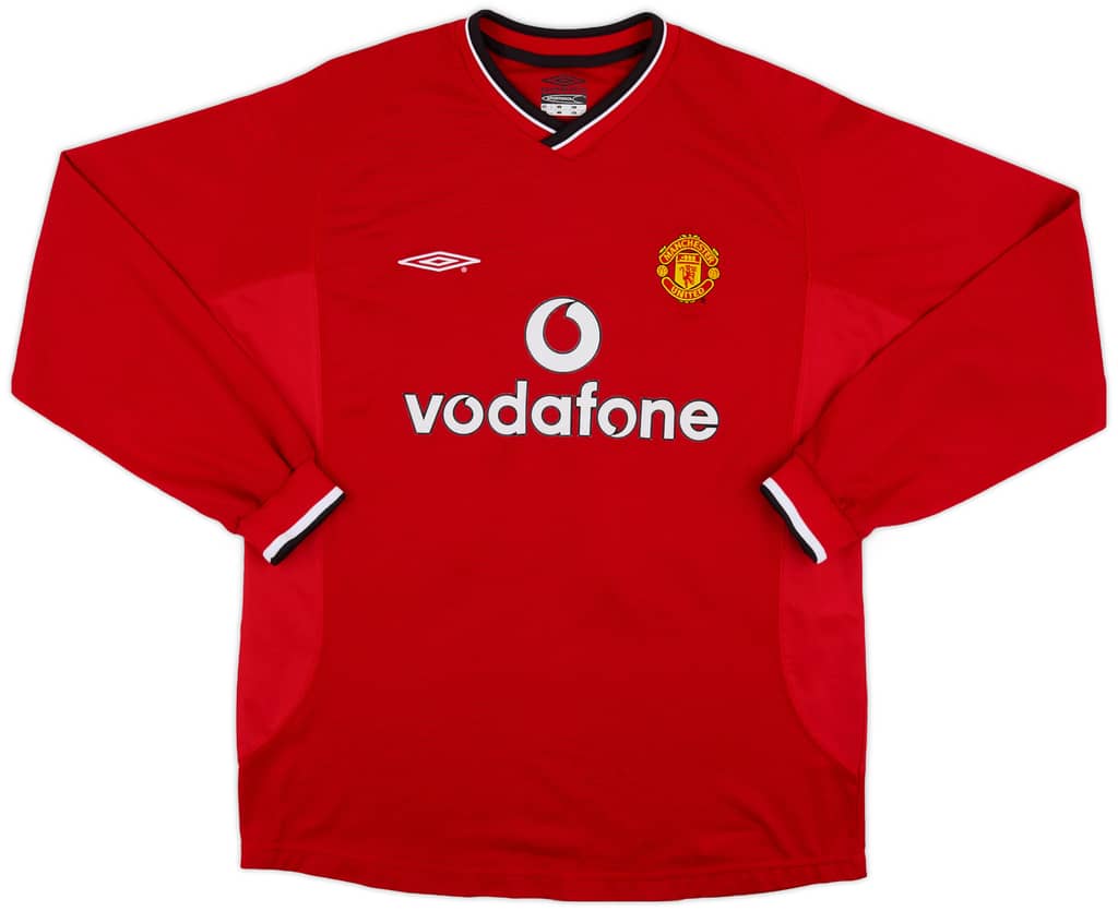 2000-02 Manchester United Home L/S Shirt V.Nistelrooy #10 - 9/10 - (L)