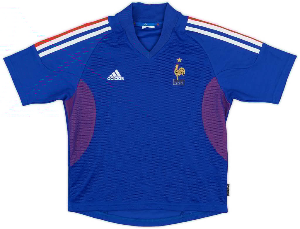 2002-04 France Home Shirt - 8/10 - (L.Boys)