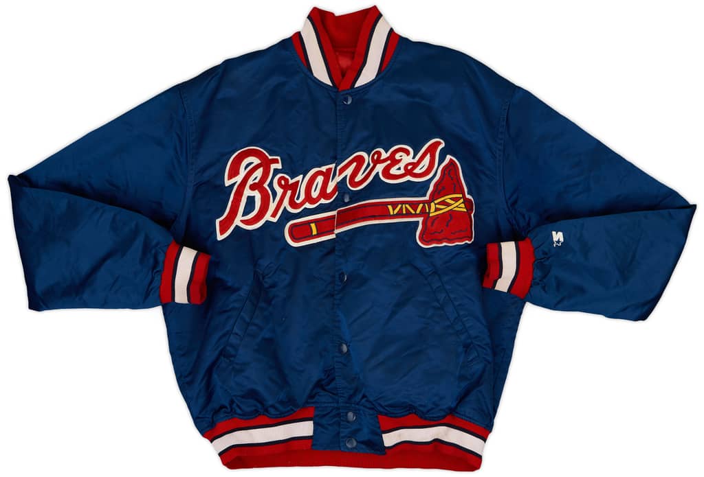 1990s Atlanta Braves Starter Satin Varsity Jacket - 6/10 - (L)