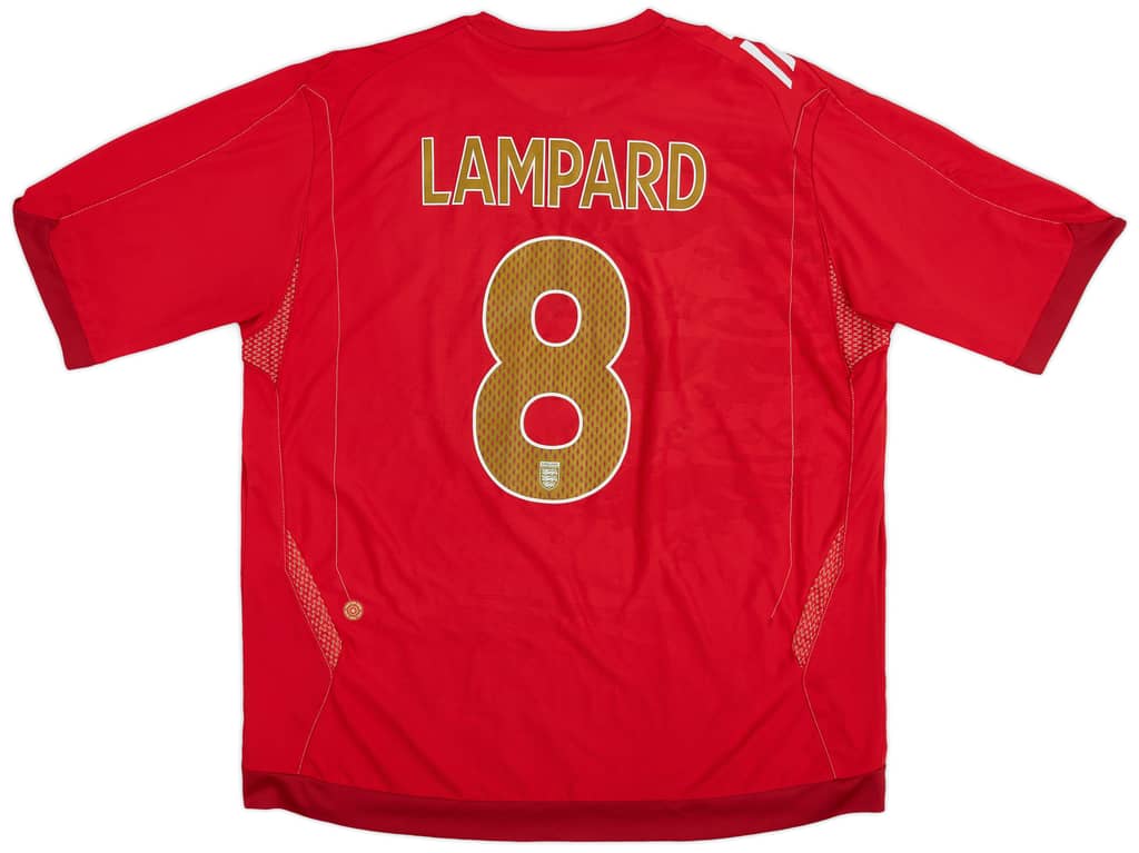 2006-08 England Away Shirt Lampard #8 - 8/10 - (XXL)