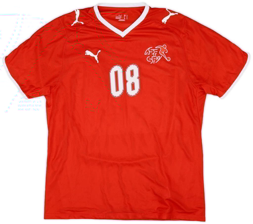 2008-10 Switzerland Home Shirt #08 - 9/10 - (L)