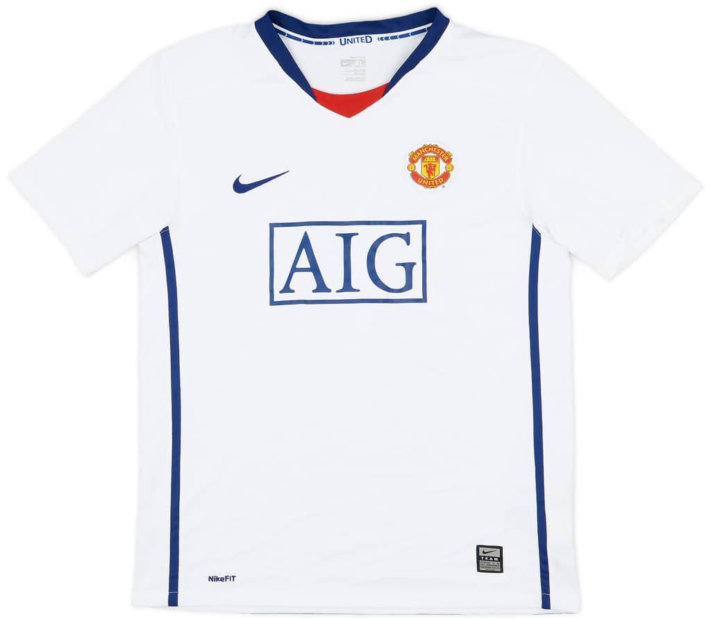 2008-10 Manchester United Away Shirt - 8/10 - (XL.Boys)