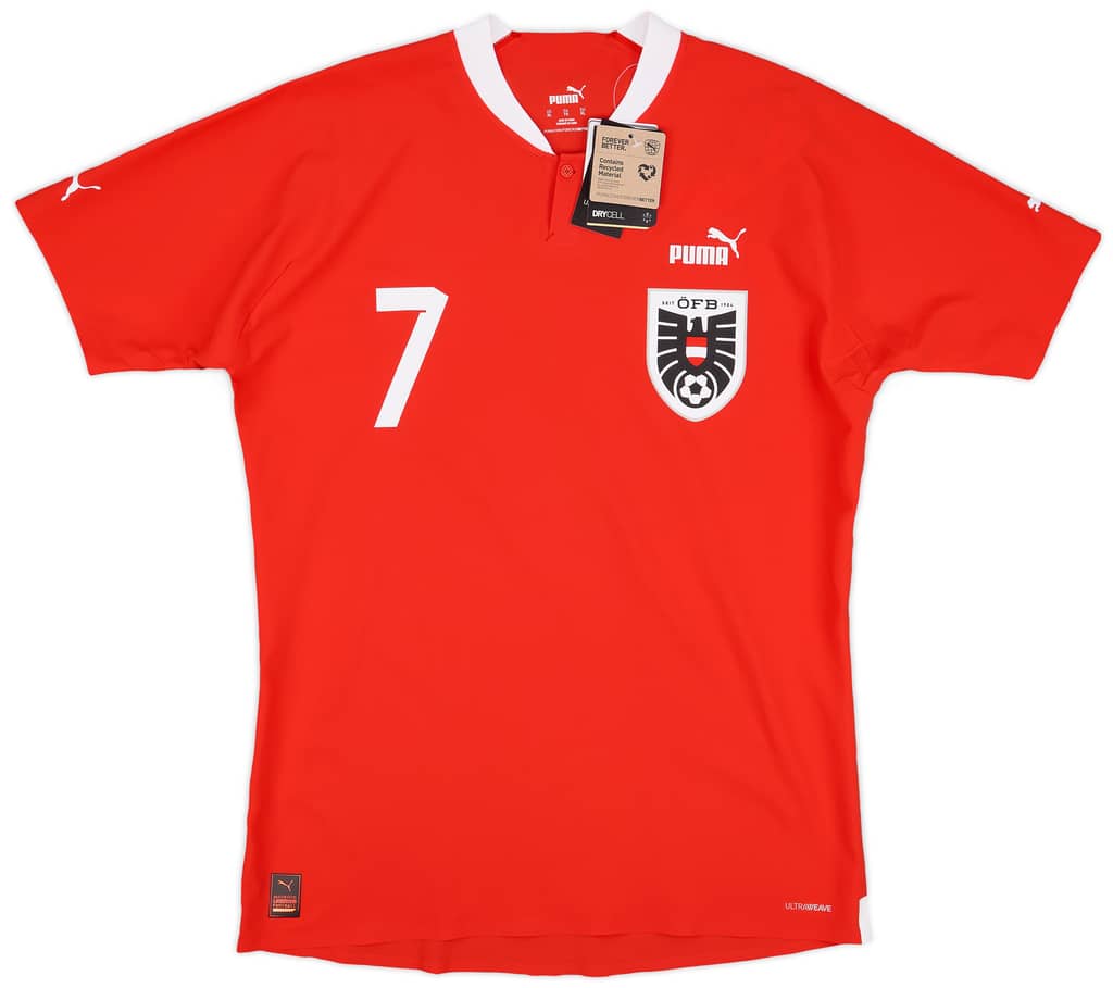 2022-23 Austria Player Issue Home Shirt Arnautovic #7
