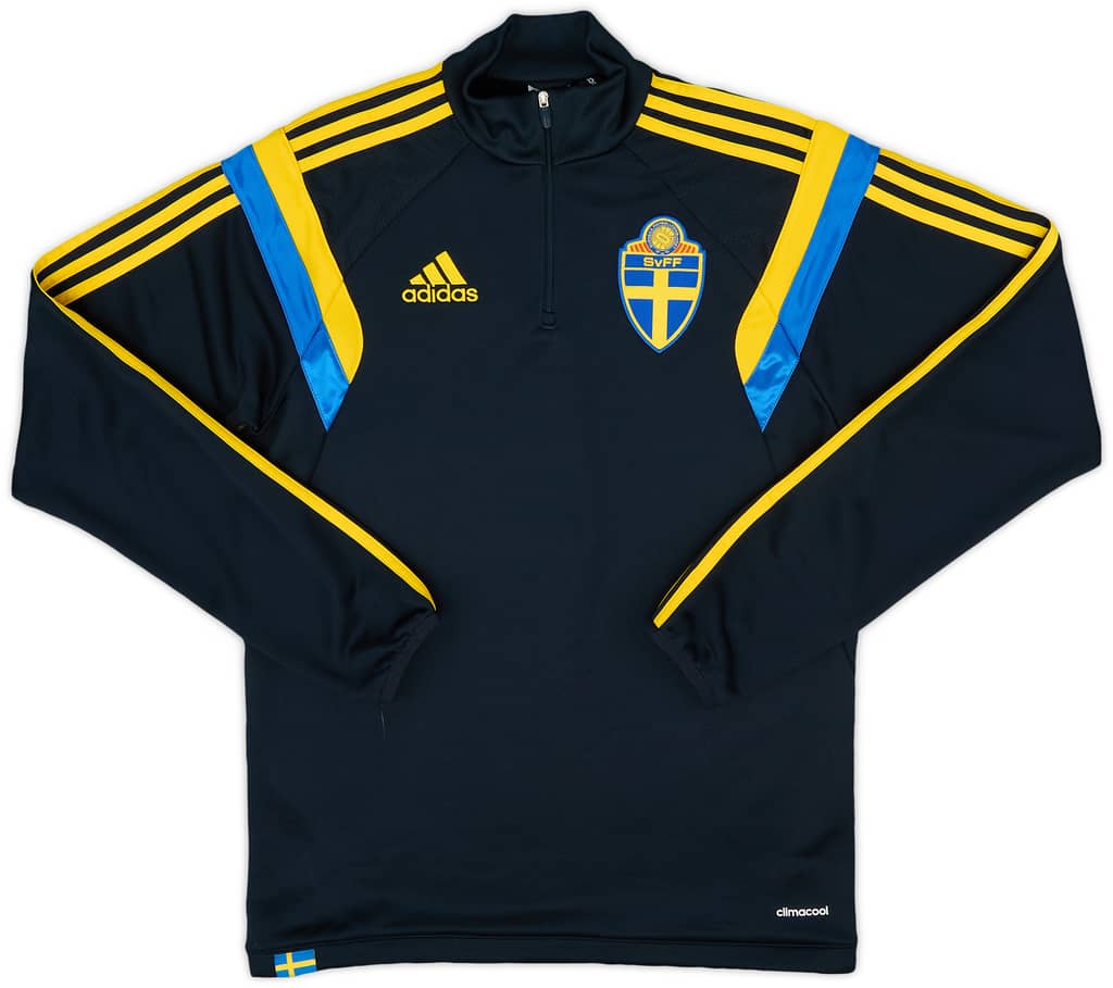 2014-15 Sweden adidas 1/4 Zip Drill Top - 10/10 - (S)