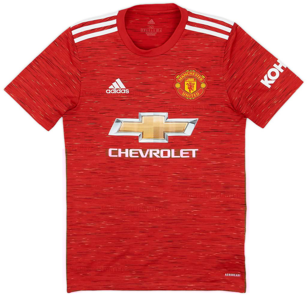 2020-21 Manchester United Home Shirt - 9/10 - (XS)
