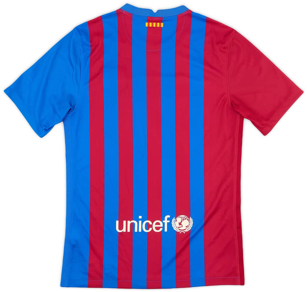 2021-22 Barcelona Home Shirt  - 8/10 - (S)
