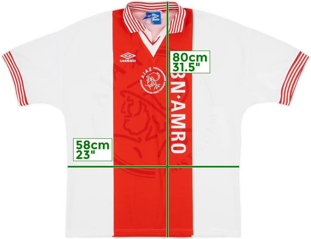 1995-96 Ajax Home Shirt - 5/10 - (XL)