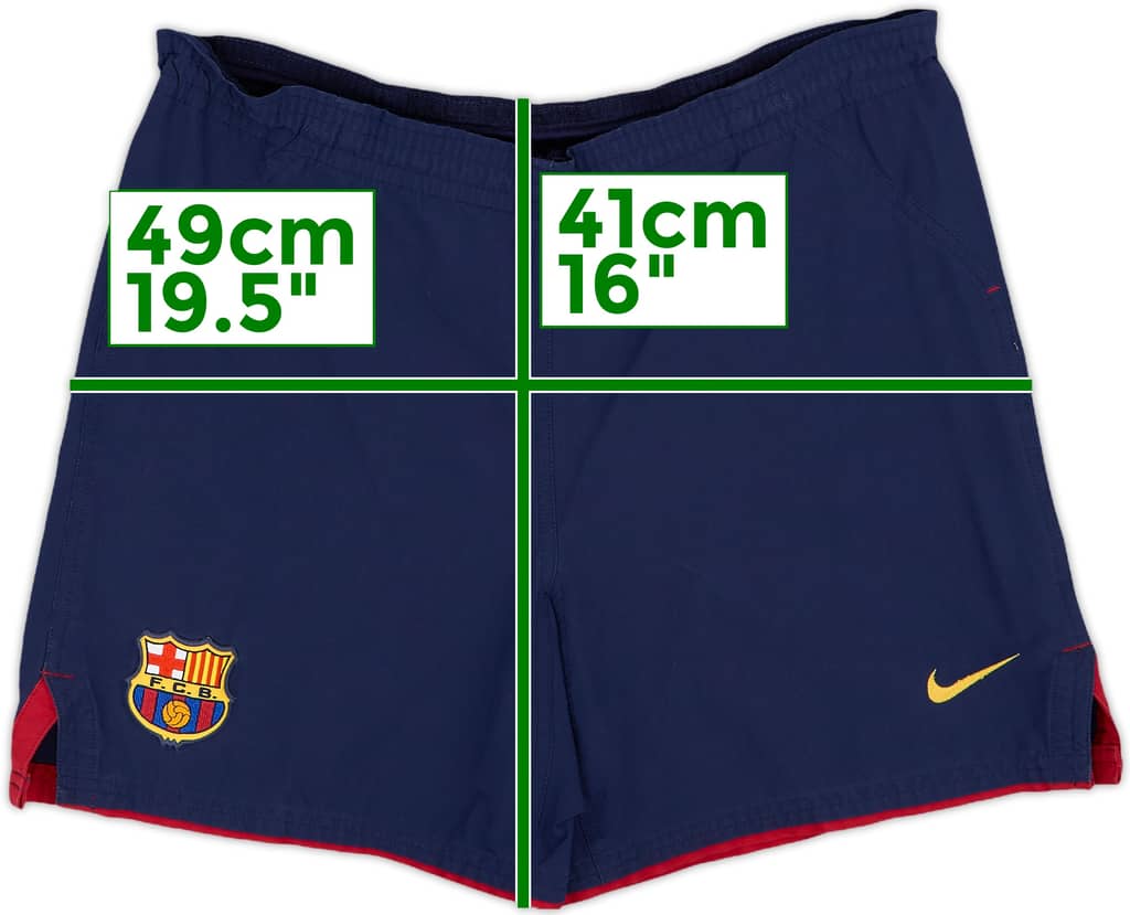 2000-01 Barcelona Home Shorts - 5/10 - (XL.Boys)