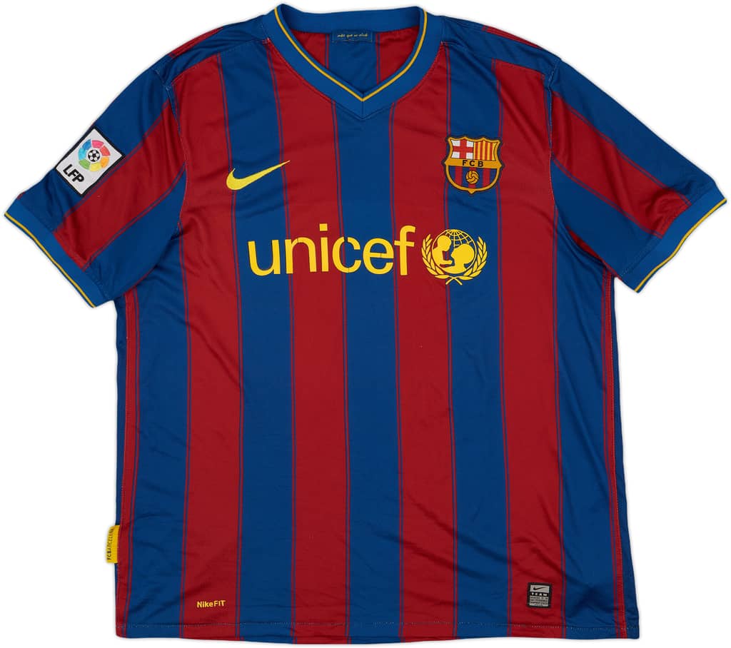 2009-10 Barcelona Home Shirt - 4/10 - (M)