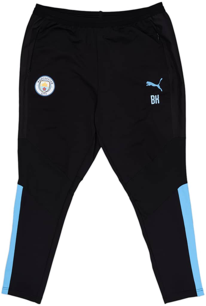 2019-20 Manchester City Puma Staff Issue Track Pants/Bottoms BK - 9/10 - (XL)