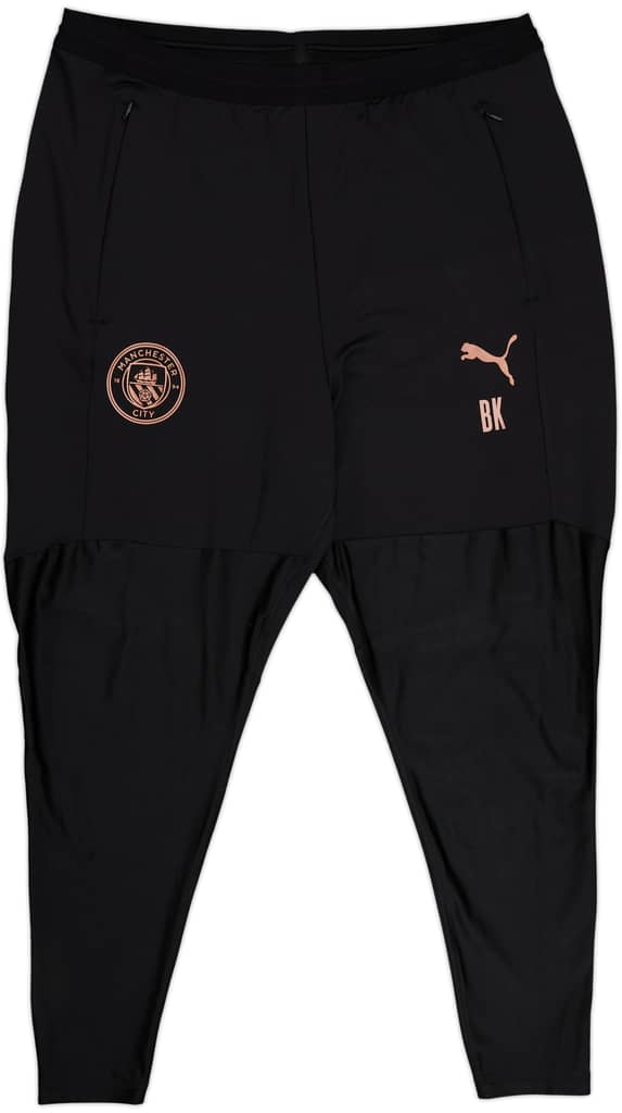 2020-21 Manchester City Staff Issue Training Pants/Bottoms 'BK' - 10/10 - (XL)