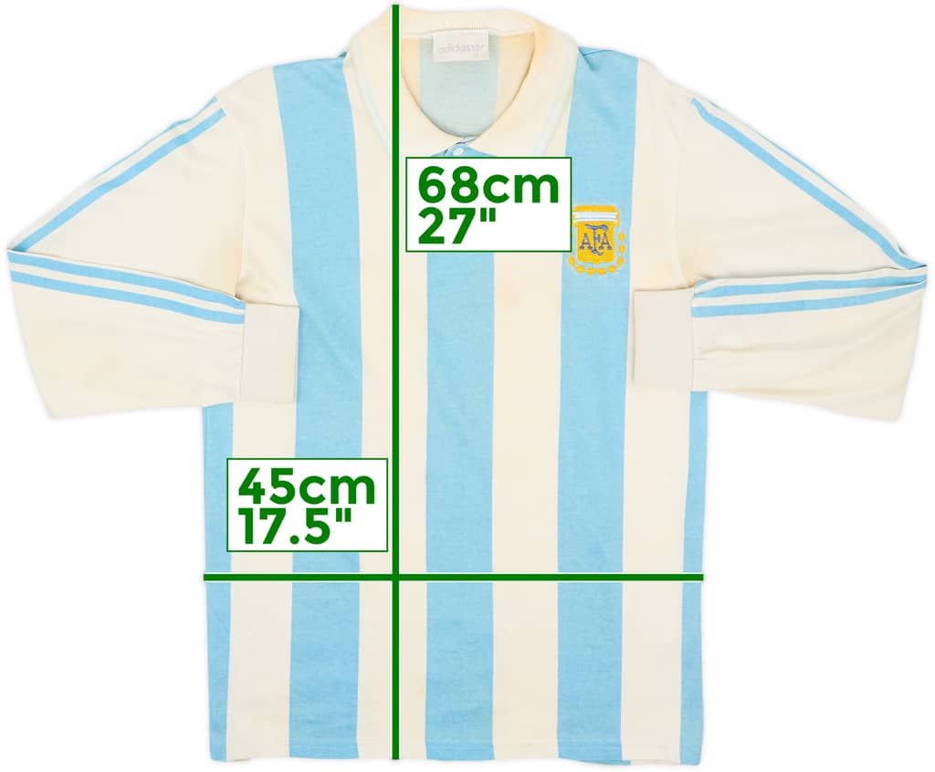 1994 Argentina Home L/S Shirt - 5/10 - (S)