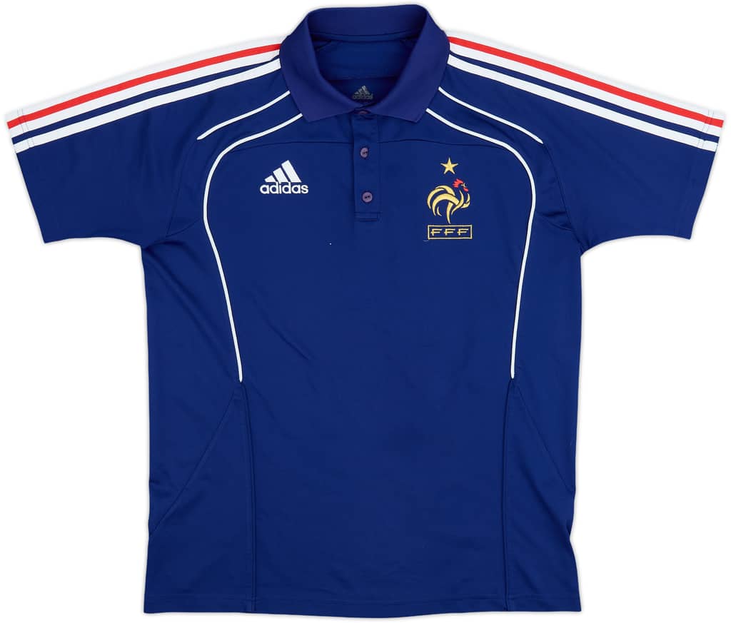 2010-11 France adidas Polo Shirt - 8/10 - (M/L)