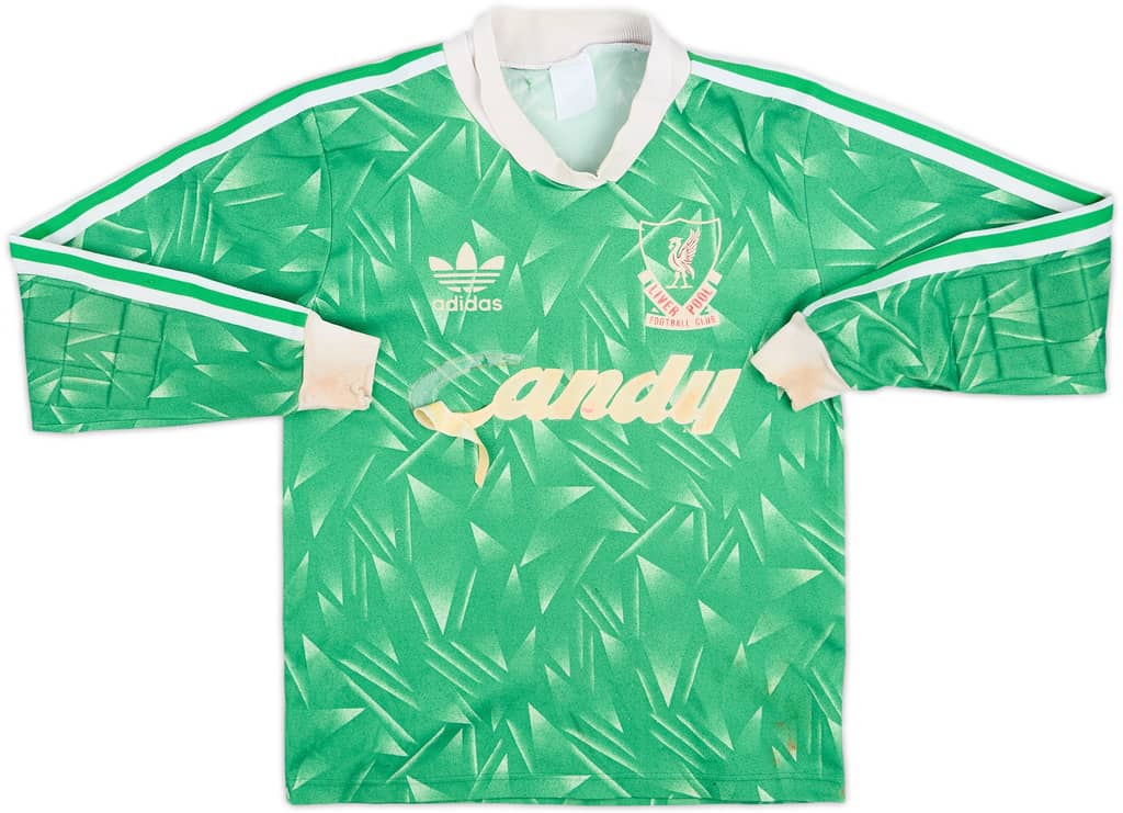 Camiseta de portero del Liverpool 1989-91 - 4/10 - (Niños M)