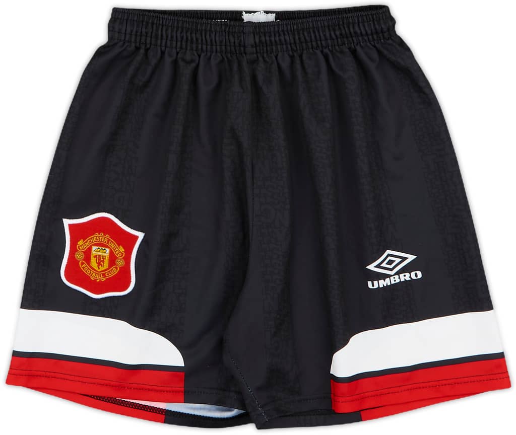1994-96 Manchester United Alternate Home Shorts - 8/10 - (L.Boys)