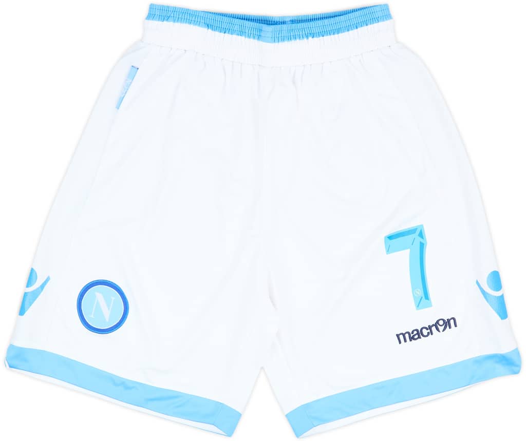 2013-14 Napoli Home Shorts #7 - 8/10 - (S)