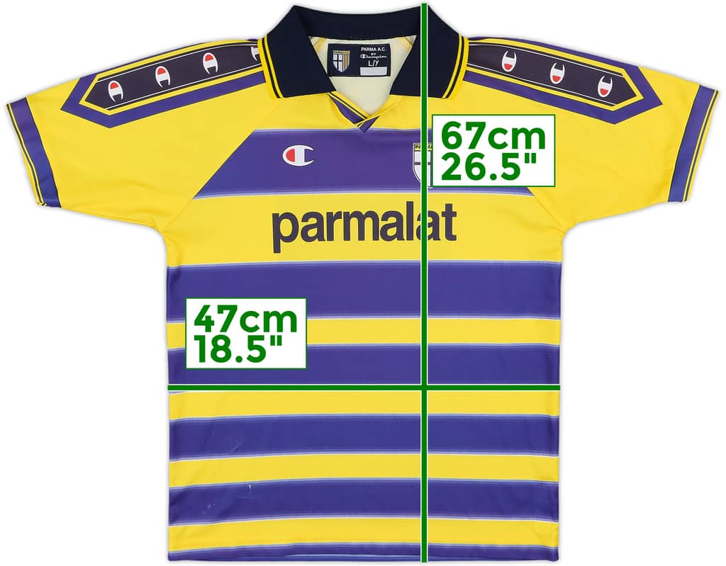 1999-00 Parma Home Shirt - 9/10 - (L.Boys)