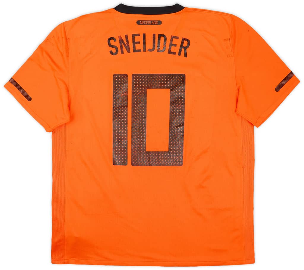 2010-11 Netherlands Home Shirt Sneijder #10 - 5/10 - (L)