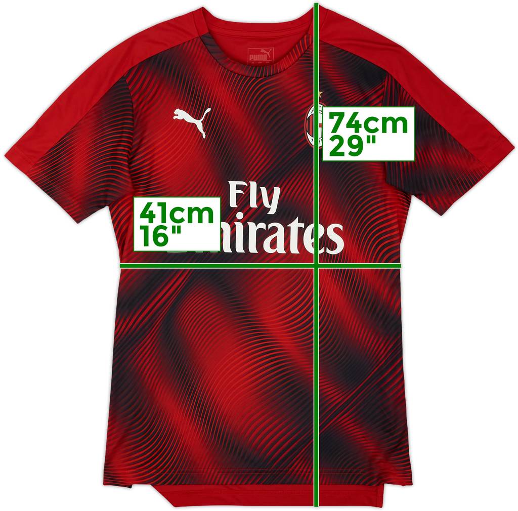 2019-20 AC Milan Puma Training Shirt - 8/10 - (S)