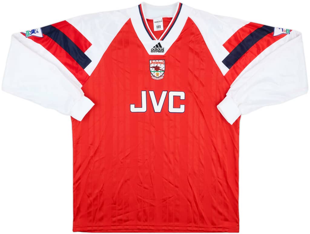 1992-93 Arsenal Player Issue Home L/S Shirt #11 - 8/10 - (L/XL)
