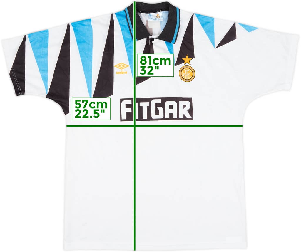 1991-92 Inter Milan Away - 8/10 - (XL)