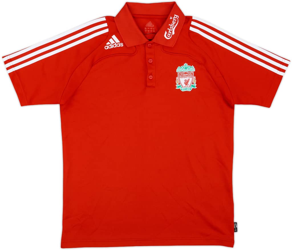 2008-09 Liverpool adidas Polo Shirt - 8/10 - (S)