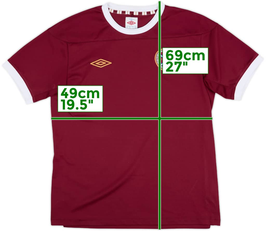 2011-12 Hearts Home Shirt - 10/10 - (M)