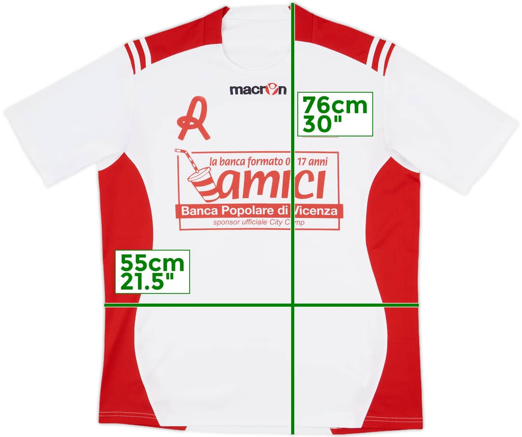 2012-13 Vicenza Macron City Camp Training Shirt - 9/10 - (L/XL)