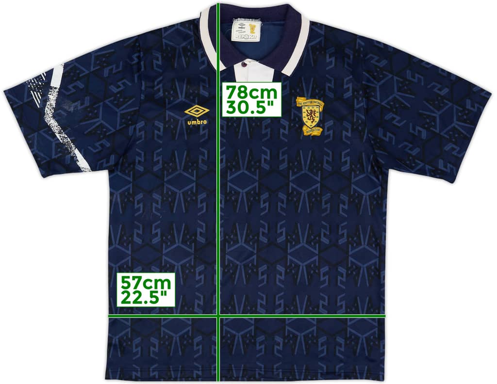 1991-94 Scotland Home Shirt - 8/10 - (L)