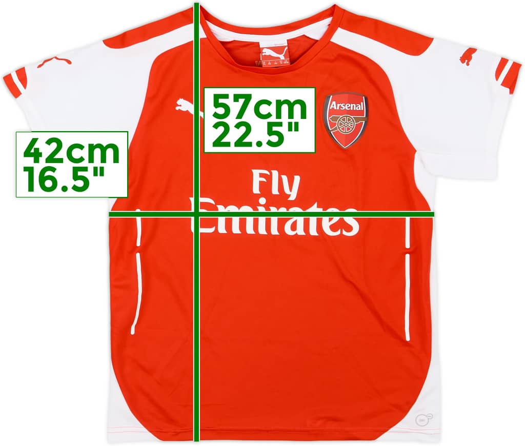 2014-15 Arsenal Home Shirt - 9/10 - (L.Boys)