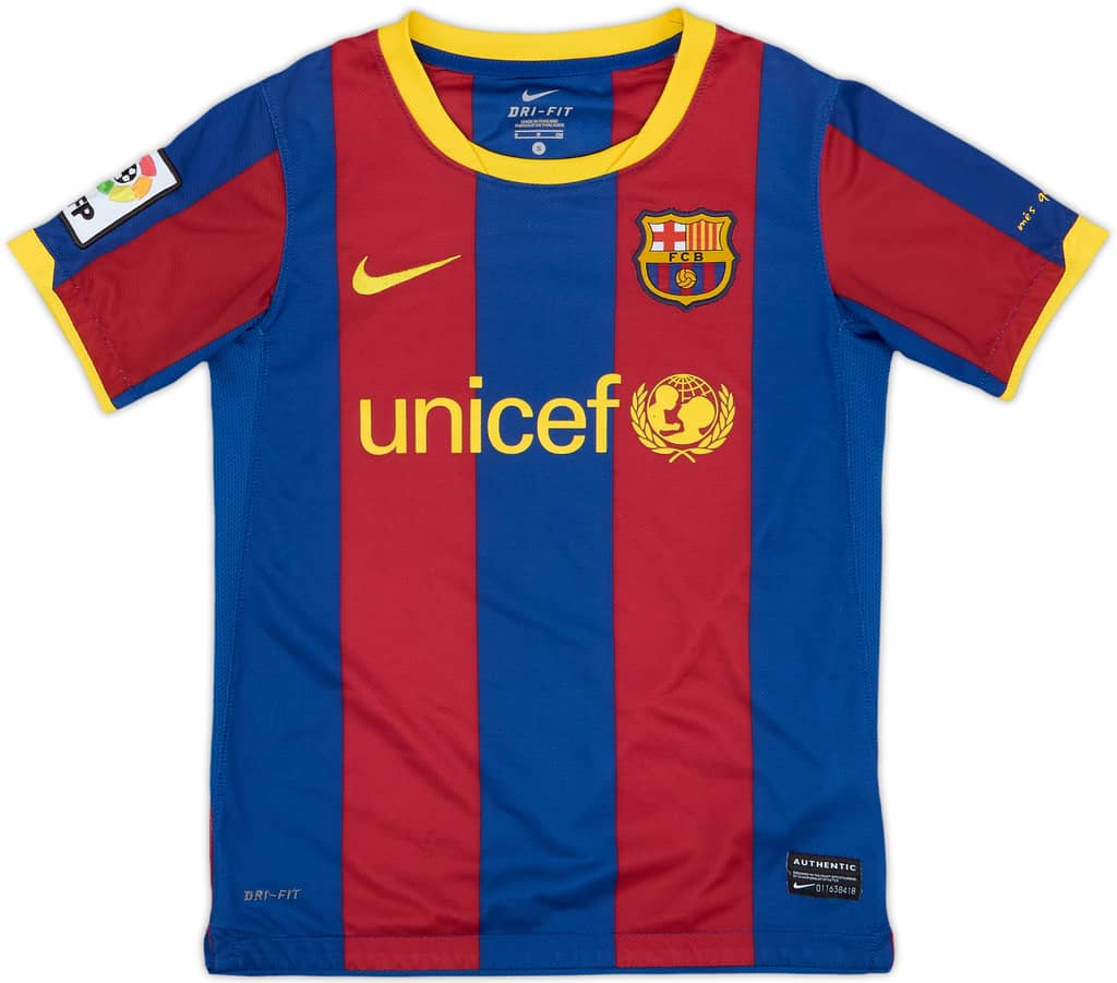 2010-11 Barcelona Home Shirt - 8/10 - (S.Boys)