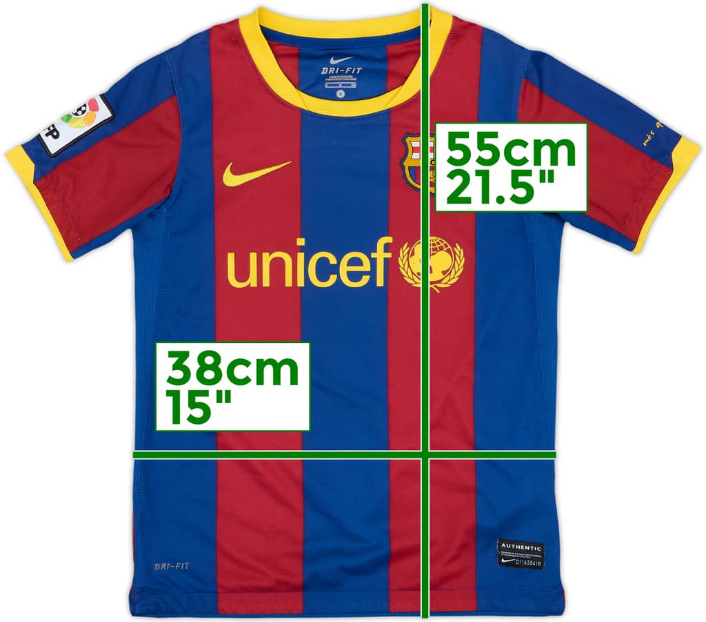 2010-11 Barcelona Home Shirt - 8/10 - (S.Boys)