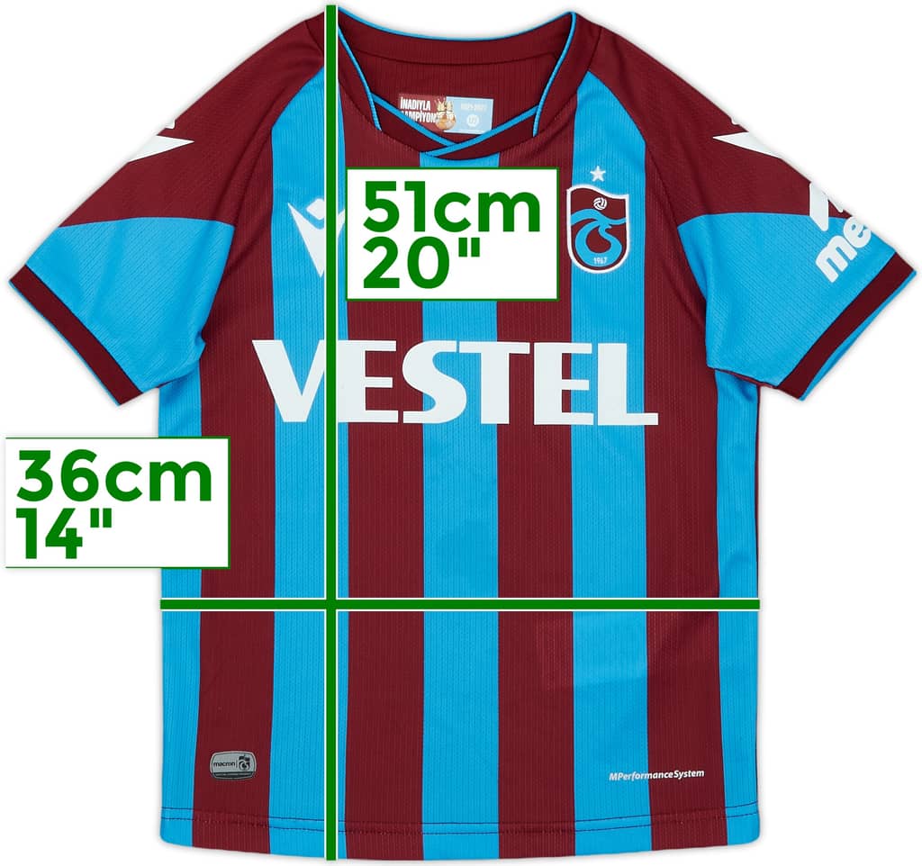 2022-23 Trabzonspor Home Shirt - 8/10 - (S.Boys)