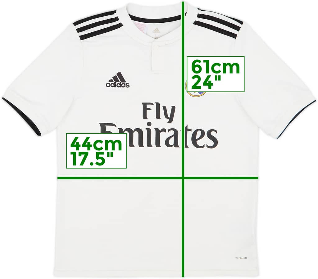 2018-19 Real Madrid Home Shirt - 9/10 - (L.Boys)
