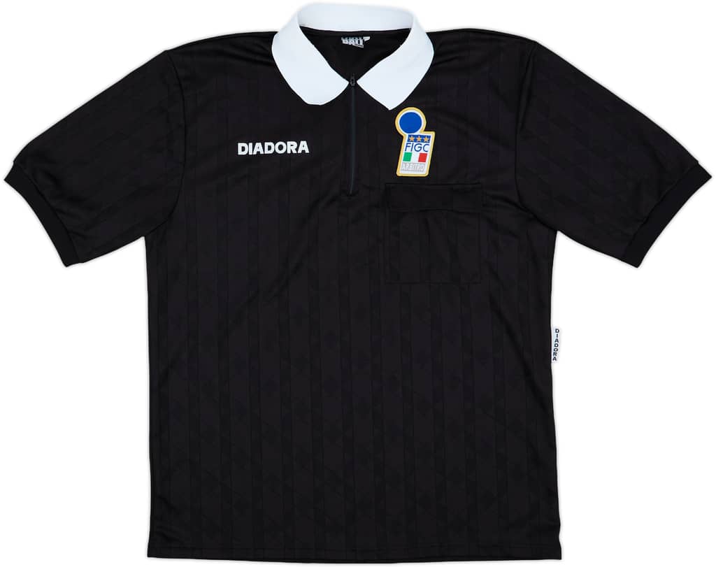 1990s Italy FIGC Diadora Referee Shirt - 8/10 - (XL)