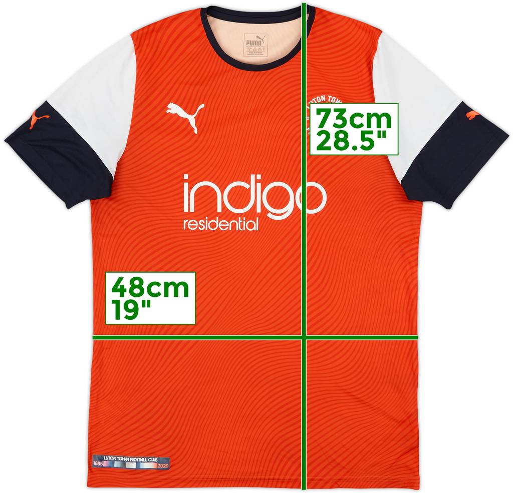 2019-20 Luton Town Home Shirt - 8/10 - (M)