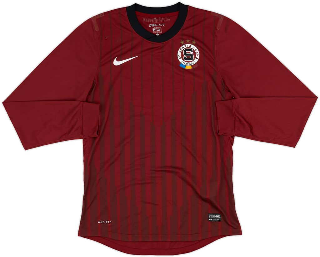 2011-12 Sparta Prague Player Issue Home L/S Shirt - 6/10 - (M)