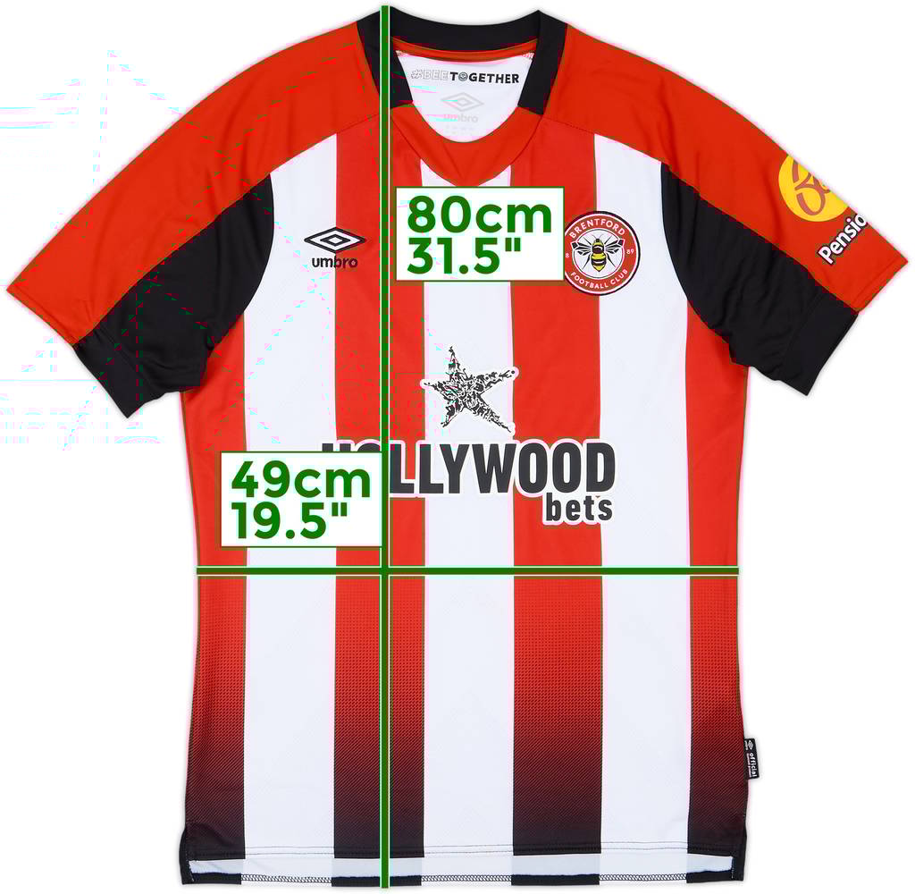 2023-24 Brentford Home Shirt - 8/10 - (M)
