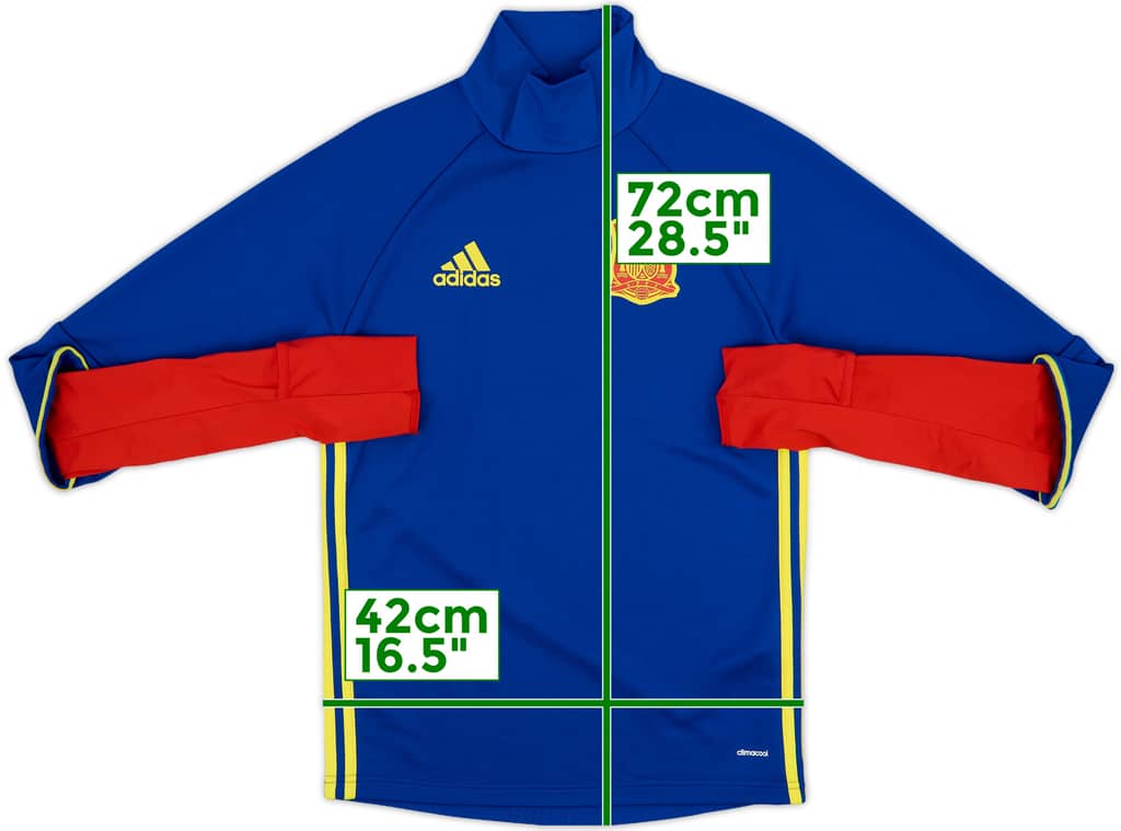 2015-16 Spain adidas Sweat Top - 9/10 - (XS)