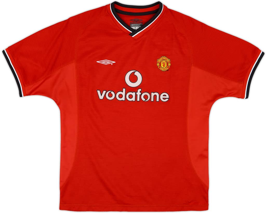 2000-02 Manchester United Home Shirt - 7/10 - (L.Boys)
