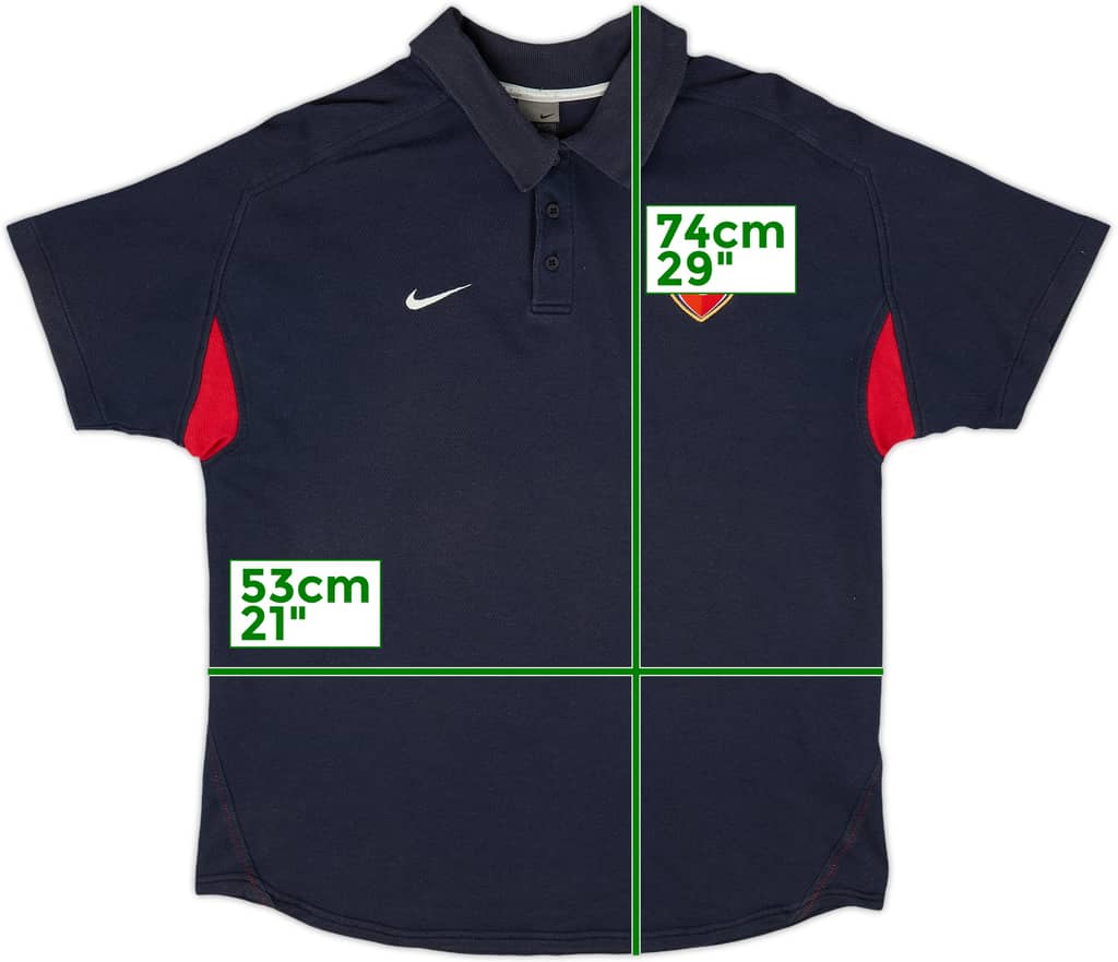2002-03 Arsenal Nike Polo Shirt - 9/10 - (M)