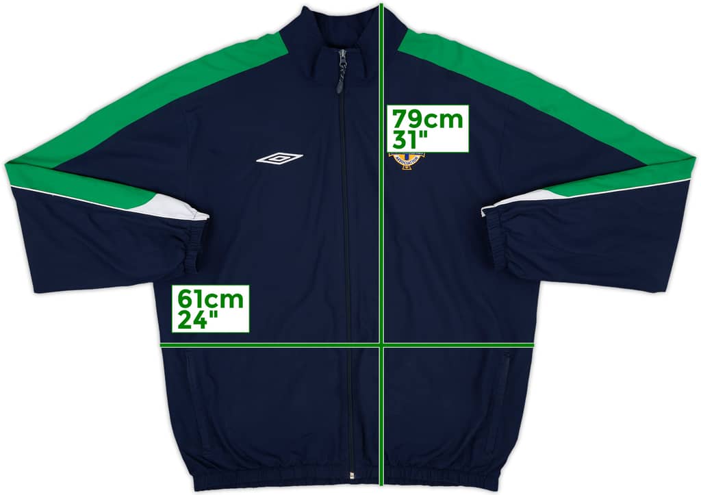 2007-09 Northern Ireland Umbro Track Jacket - 8/10 - (XL)
