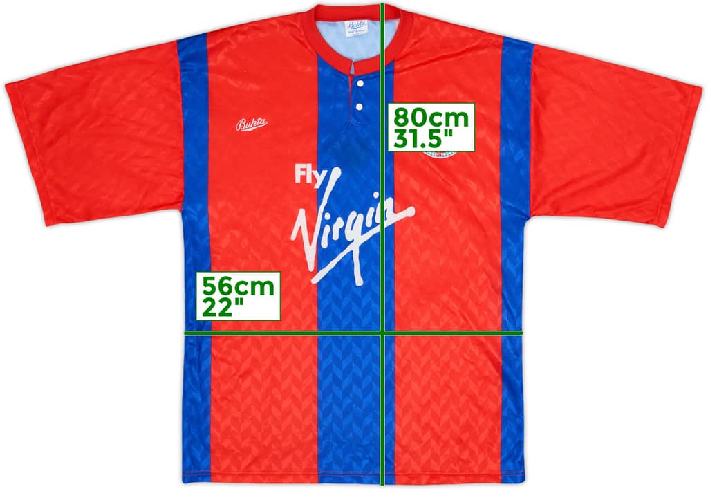 1990-91 Crystal Palace Home Shirt - 8/10 - (M)