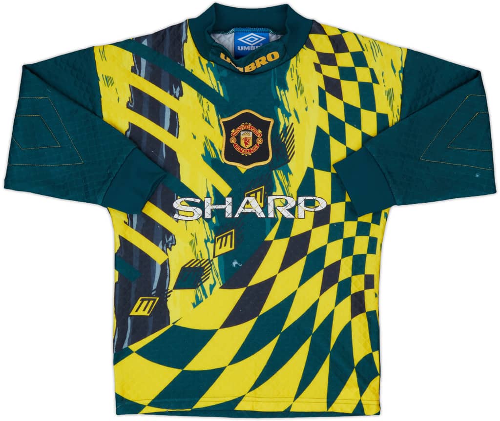 1994-96 Manchester United GK Shirt - 5/10 - (L.Boys)