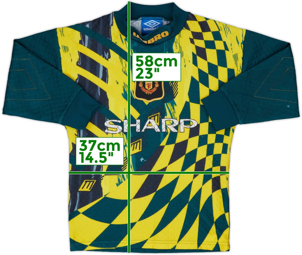 1994-96 Manchester United GK Shirt - 5/10 - (L.Boys)