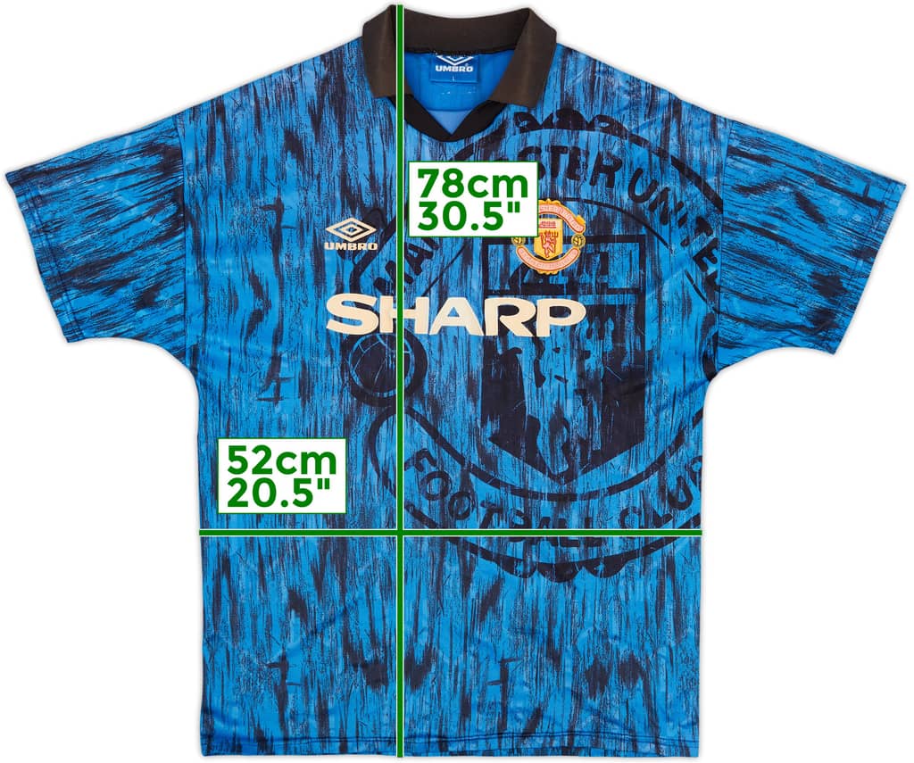 1992-93 Manchester United Away Shirt - 6/10 - (L)