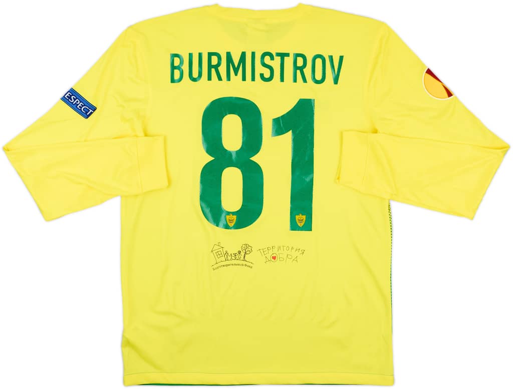 2013-14 Anzhi Makhachkala Match Issue Europa League Home L/S Shirt Burmistrov #81