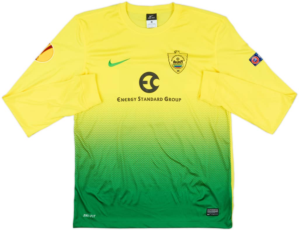 2013-14 Anzhi Makhachkala Match Issue Europa League Home L/S Shirt Burmistrov #81